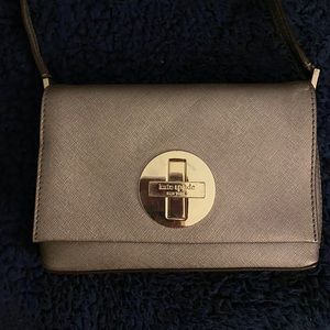 Kate Space silver crossbody purse